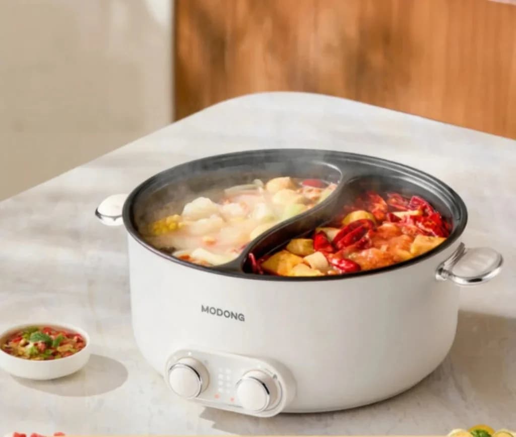 6L divzonu elektriskais karstais pods ar neatkarīgu temperatūras kontroli