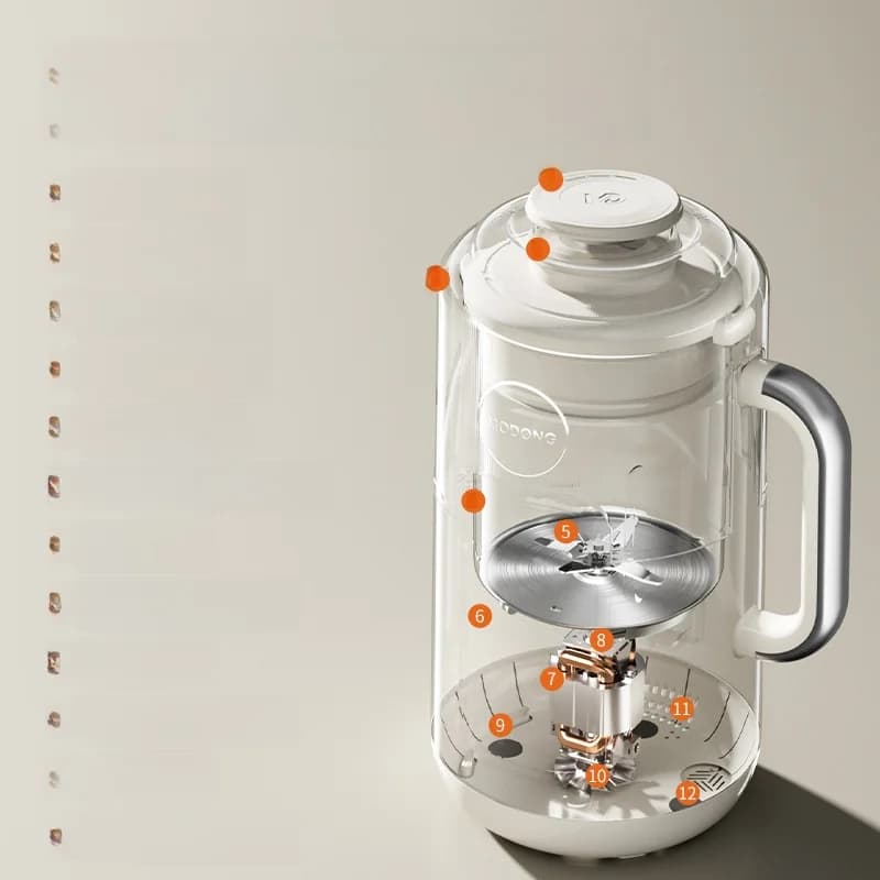 Sildāmais blenderis ar 1.2L ietilpību, skārienvadība, nerūsējošais tērauds