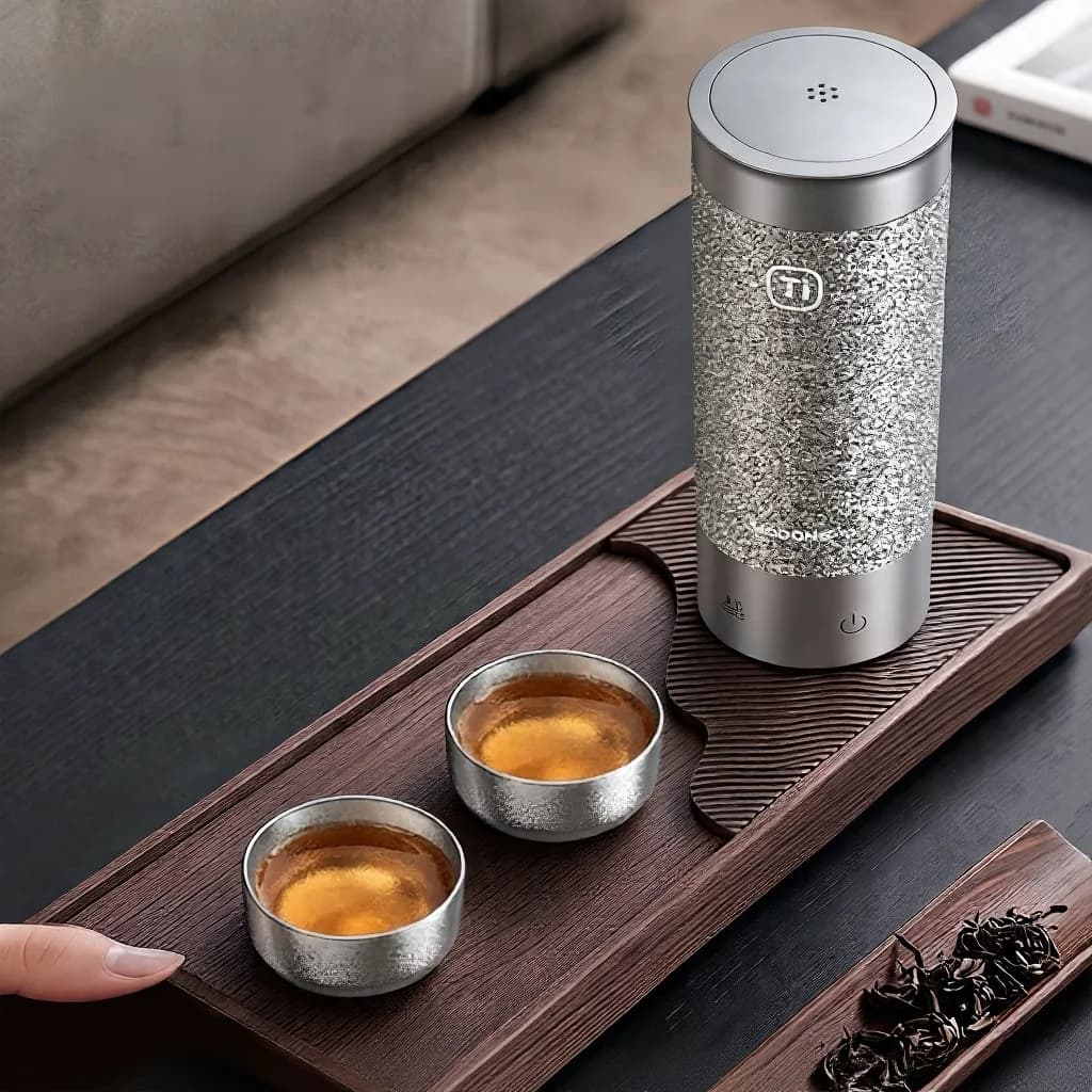 Tīra titāna kung fu tējas krūzīšu komplekts, dubultkrūze 55ml