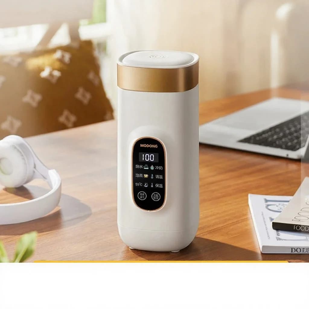 Pārnēsājama elektriskā sildīšanas krūze 650ml ar 304 vai 316 iekšpusi