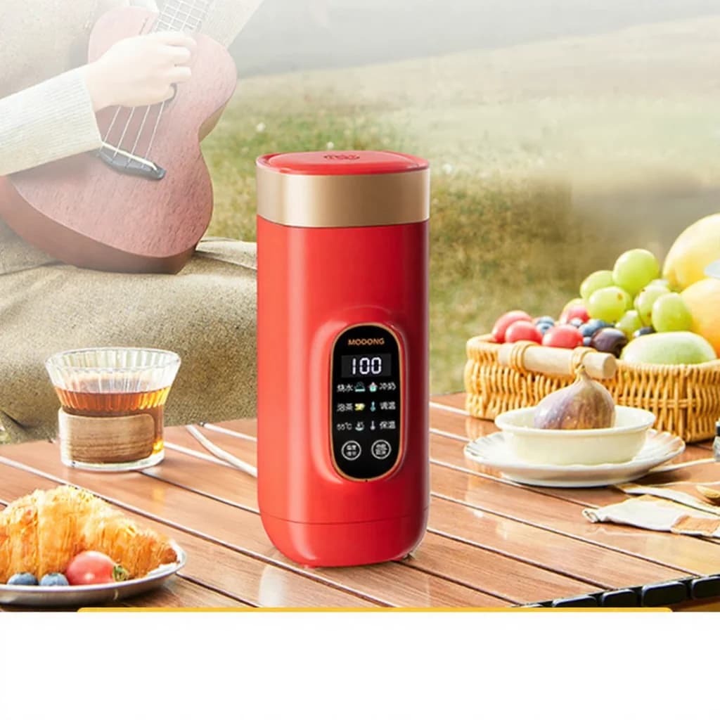 Pārnēsājama elektriskā ūdens sildīšanas krūze 650ml 304 iekšējā tvertne 220V