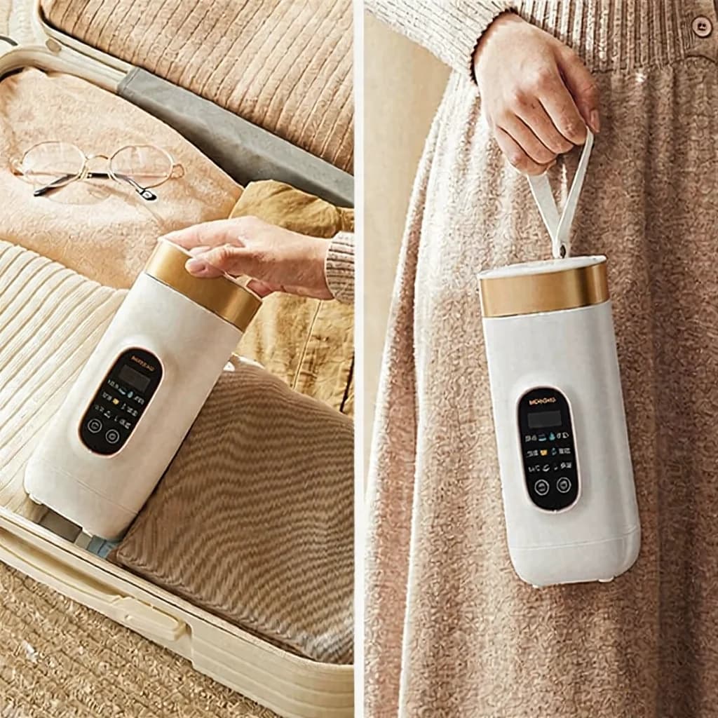 Pārnēsājama elektriskā sildīšanas krūze 650ml ar 304 vai 316 iekšpusi