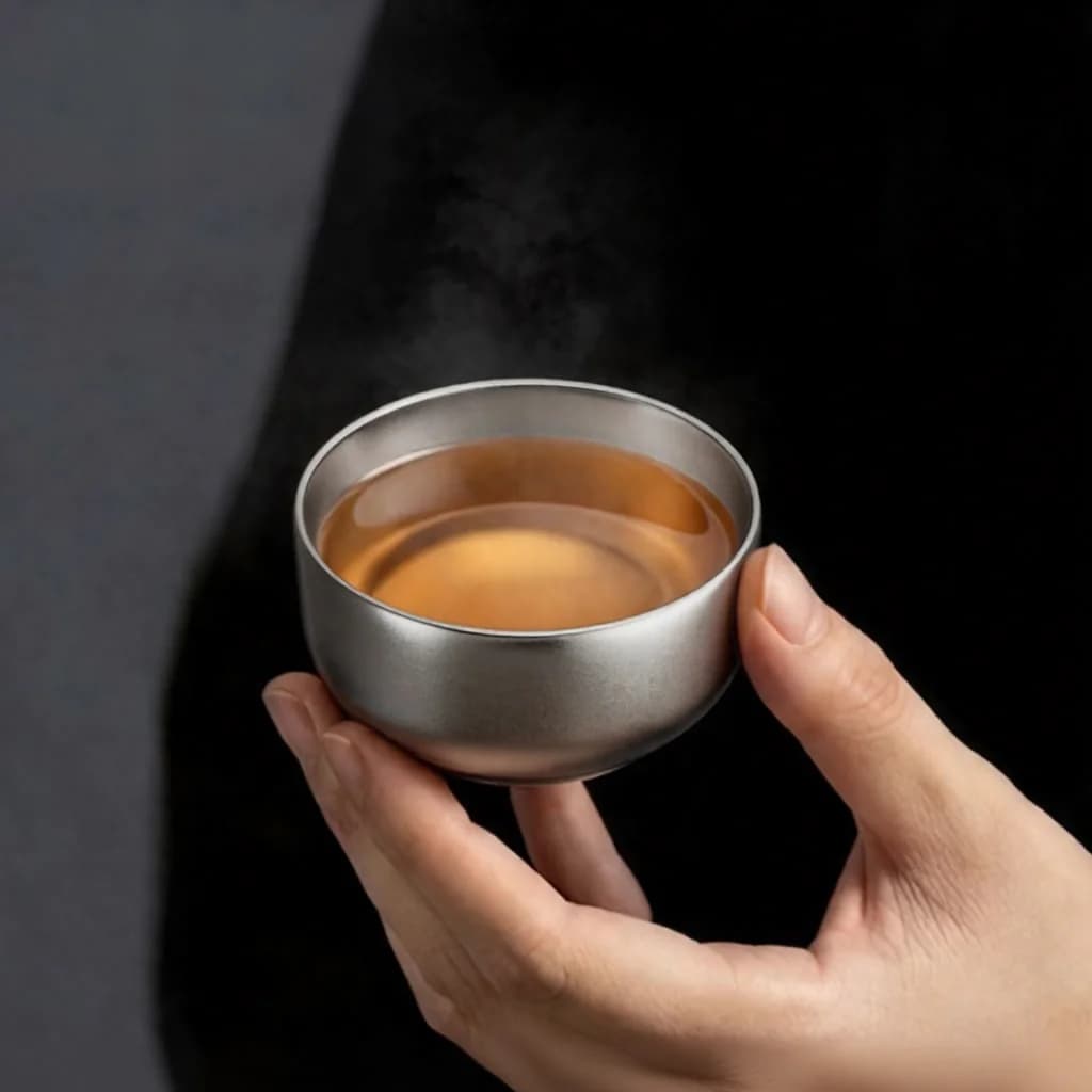 Tīra titāna kung fu tējas krūzīšu komplekts, dubultkrūze 55ml