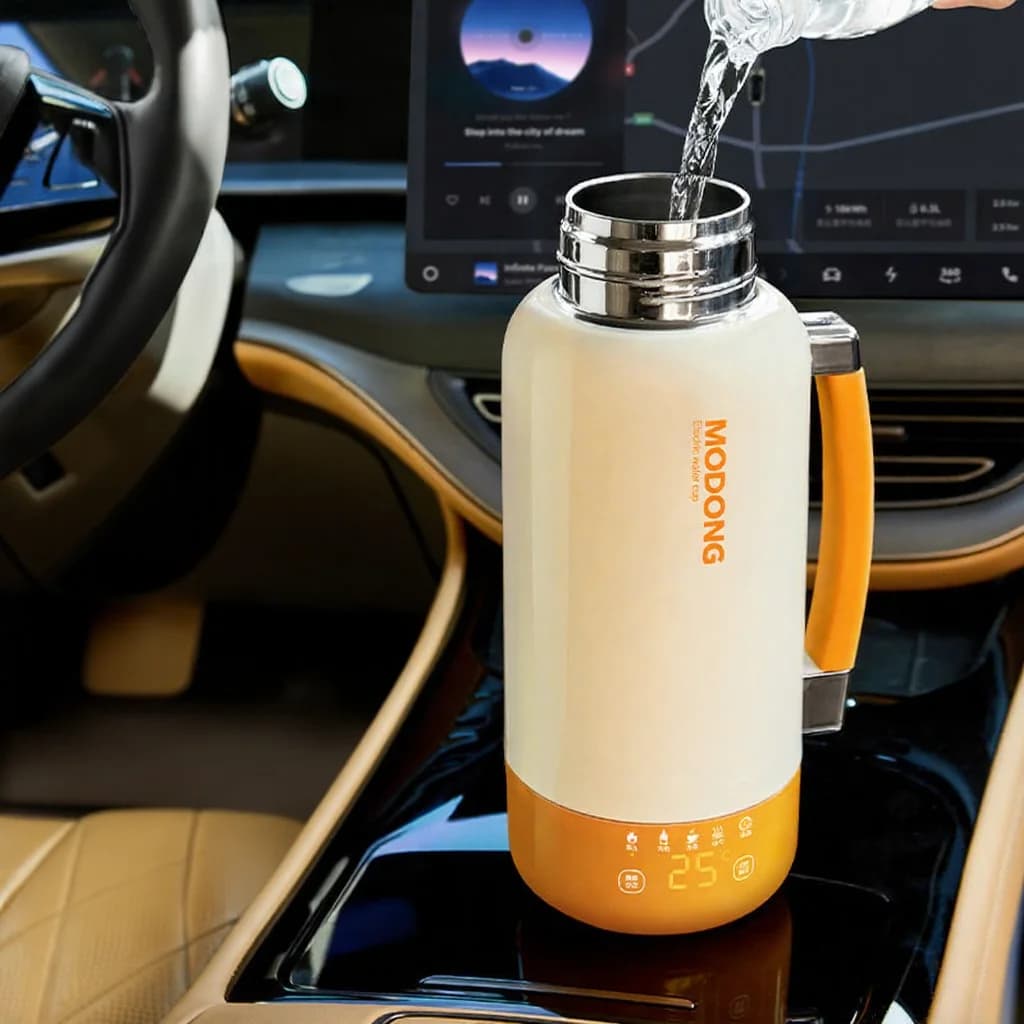 Portatīvais elektriskais ceļošanas tējkanna krūze ar automātisku izslēgšanu