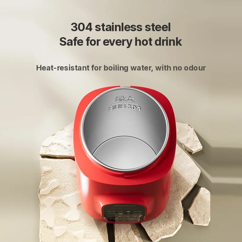 Portatīva elektriskā ūdens sildīšanas krūze 650 ml 304 ieliktnis 220 V