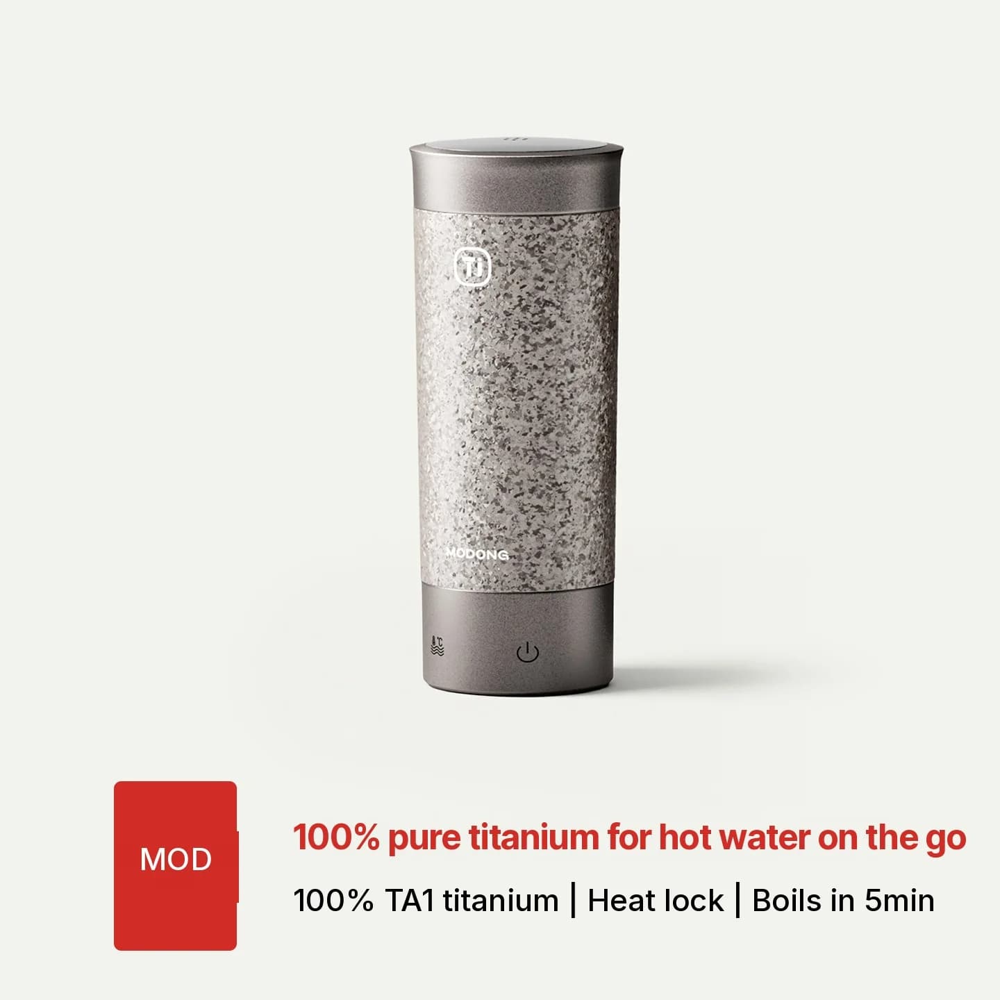 Titāna pārnēsājama elektriskā sildkrūze 350ml dāvanu kastē