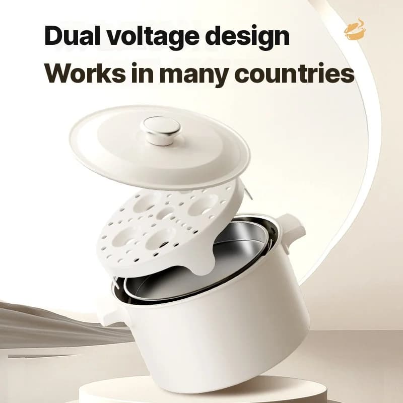 Portatīvs saliekams elektriskais ēdiena gatavošanas katls 110V-220V 550W/700W