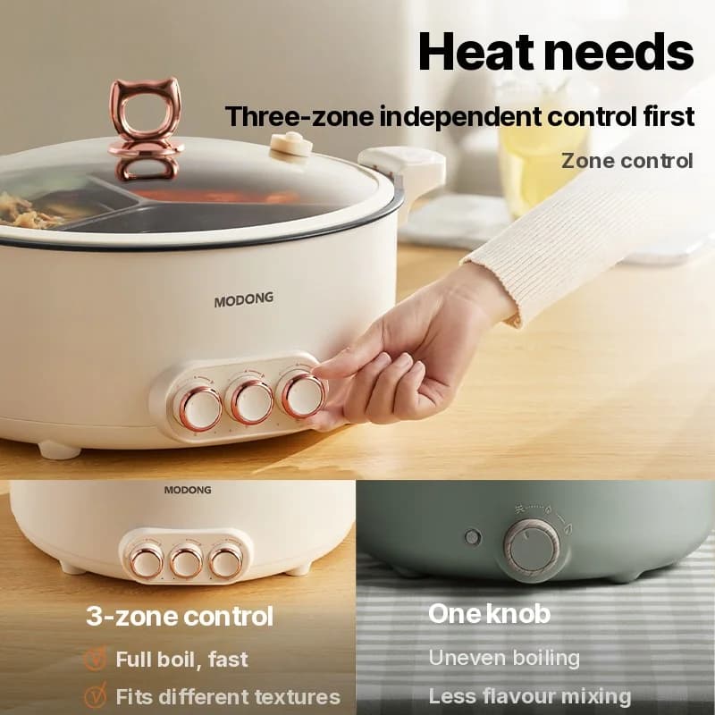 Elektriskais karstais katls ar sadalījumu, 6L-8L, 220V, 5-6 personām