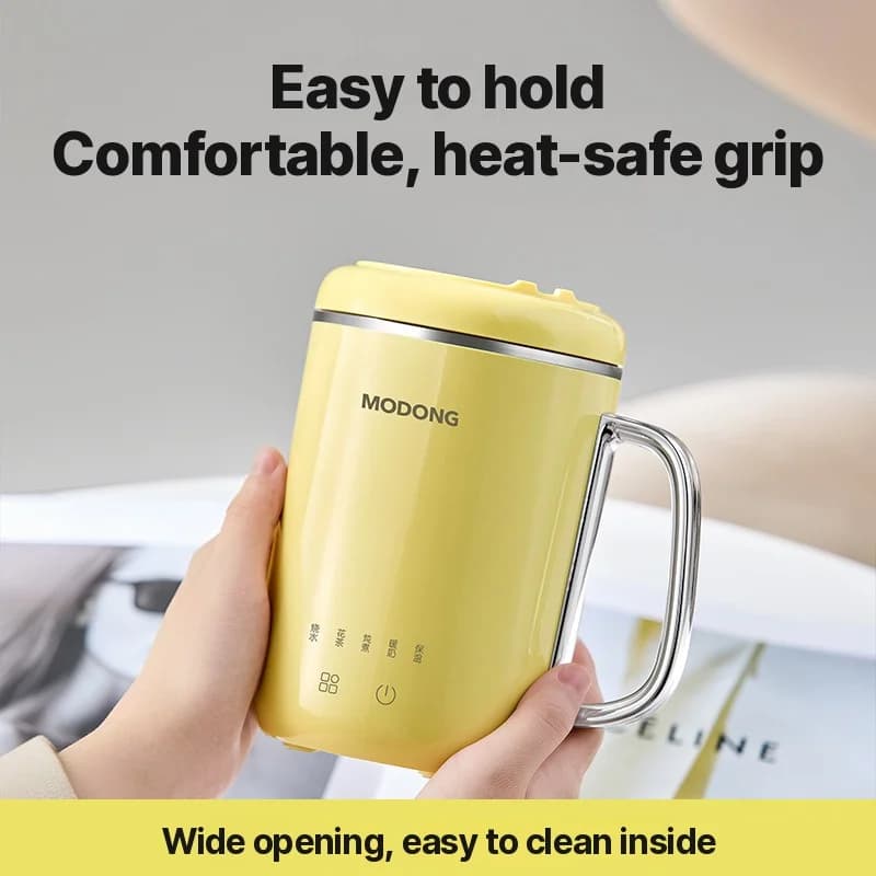 Pārnēsājama elektriskā sautējuma krūze 450ml 220V ar filtru un karoti