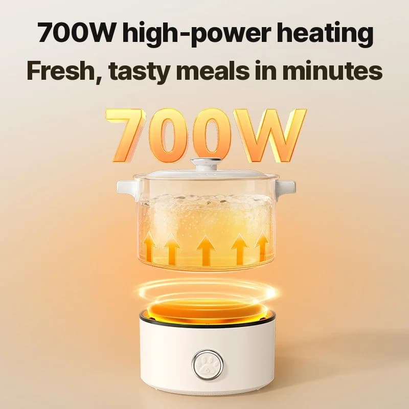 Portatīvs saliekams elektriskais ēdiena gatavošanas katls 110V-220V 550W/700W