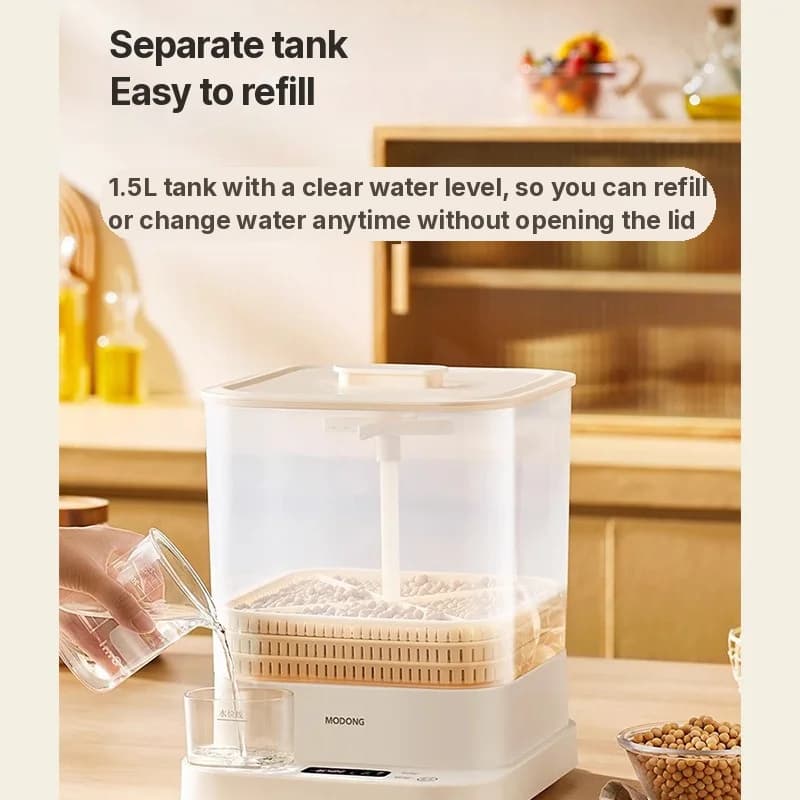 Elektriskais asnu diedzētājs mājām, 1.5L, 20W, 3 līmeņi