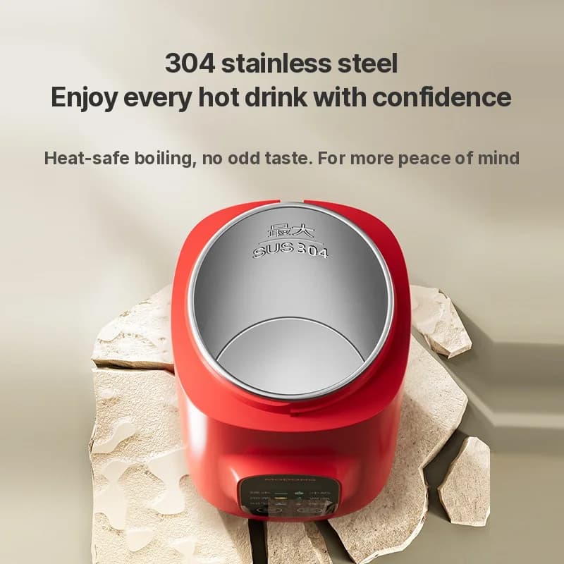 Pārnēsājama elektriskā sildāma ūdens krūze 650ml 304 oderējums 220V