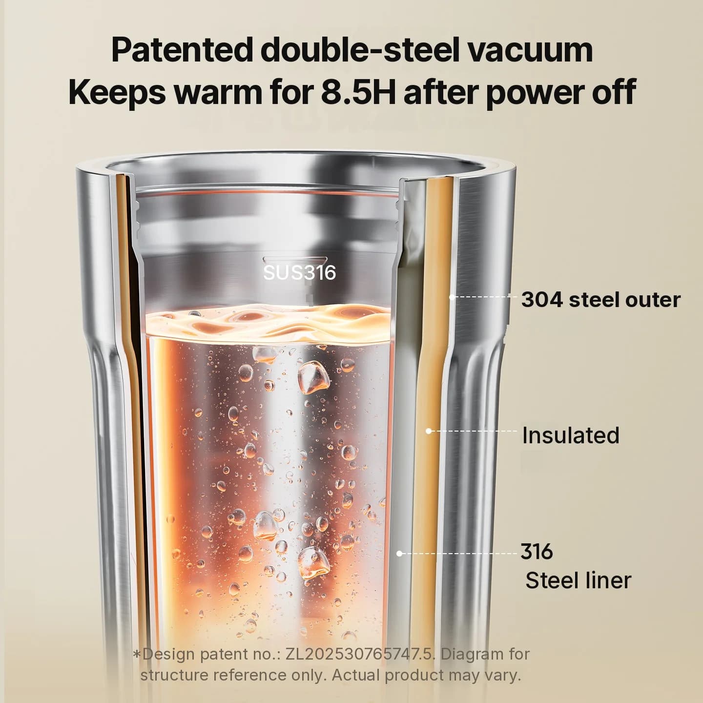 Pārnēsājama elektriskā sildkrūze, 400mL, 7 temperatūras iestatījumi
