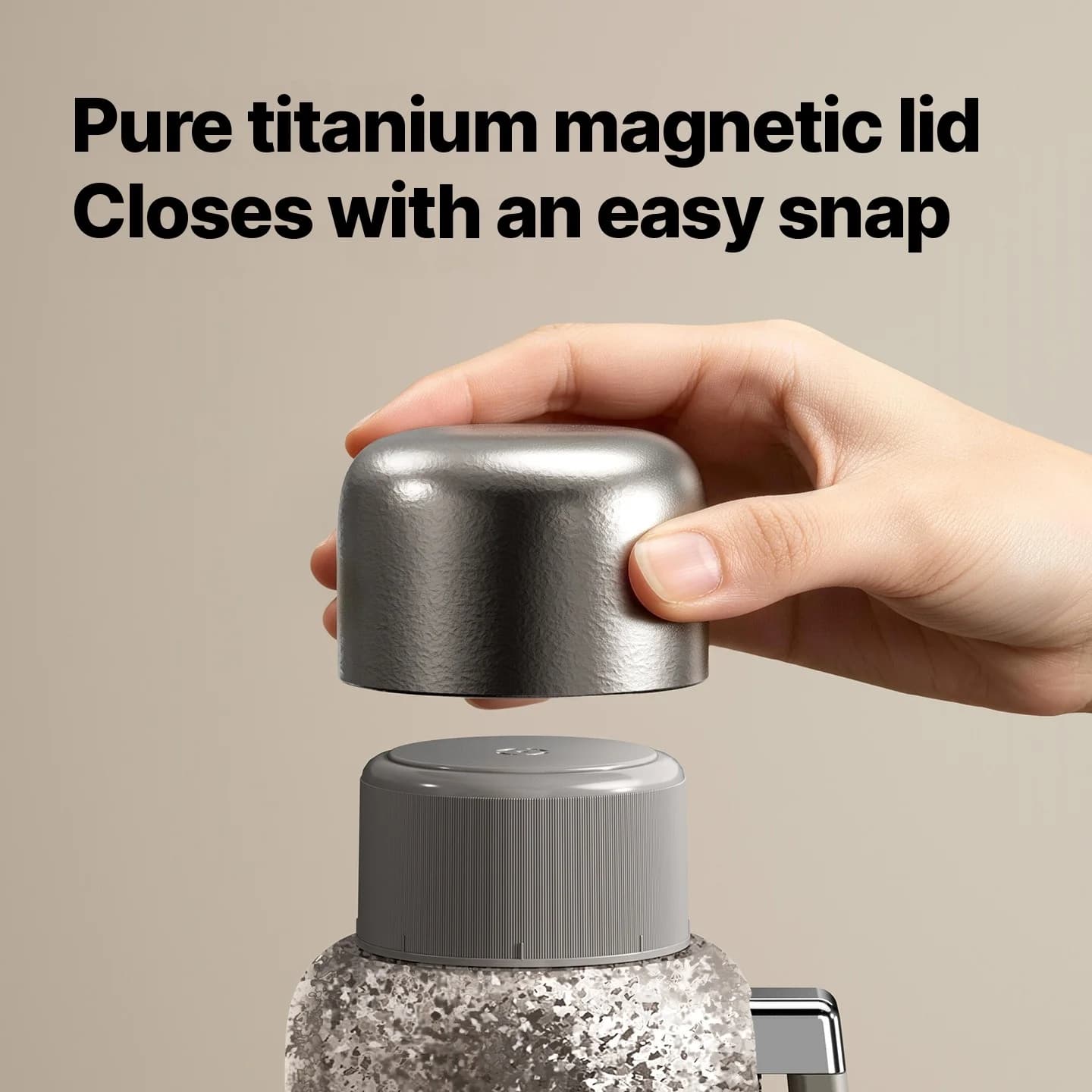 Tīra titāna elektriskā sildkrūze ar siltumizolāciju 1200 ml