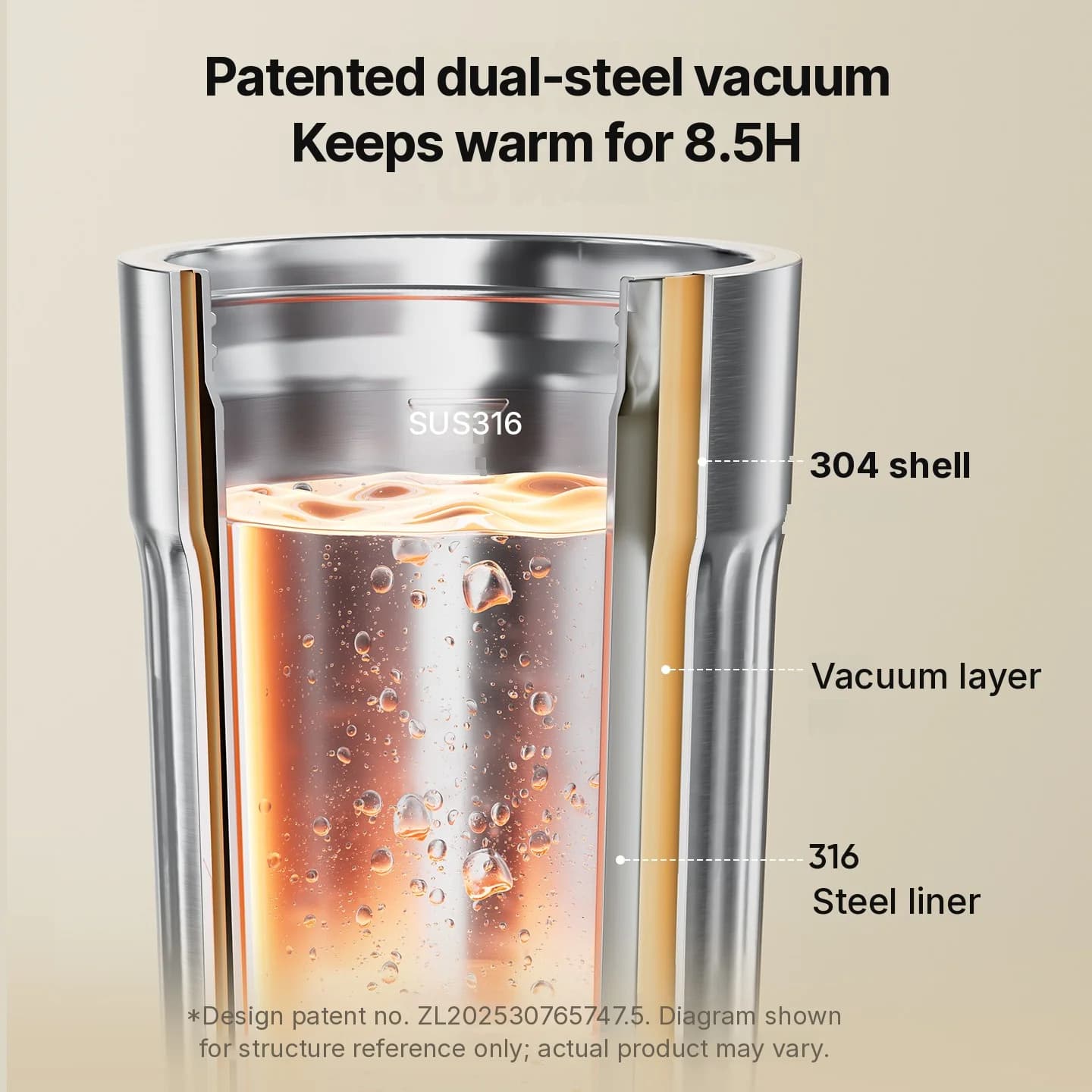Pārnēsājama elektriskā sildkrūze, 400mL, 7 temperatūras iestatījumi