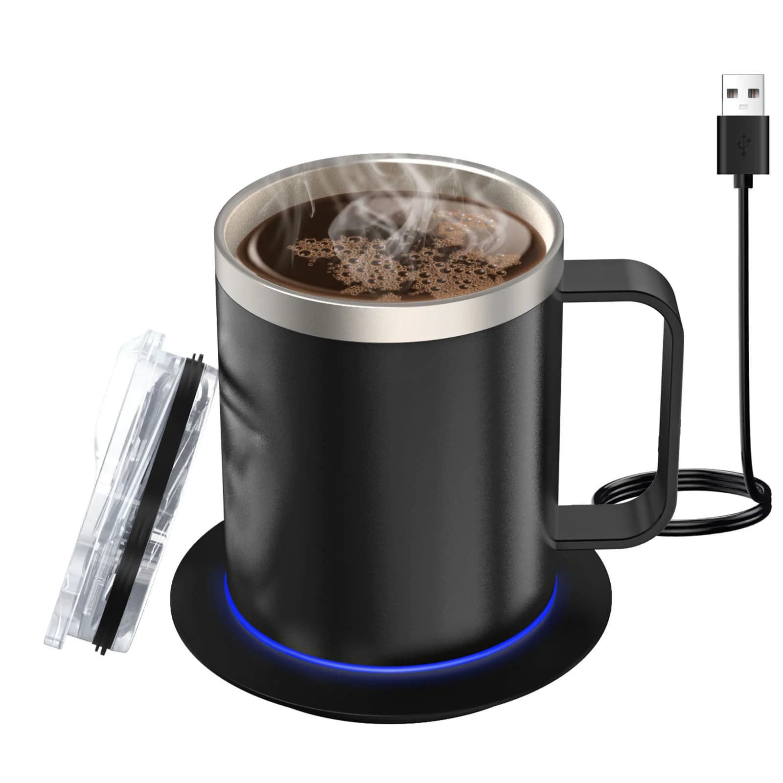 12oz USB apsildāma kafijas krūze