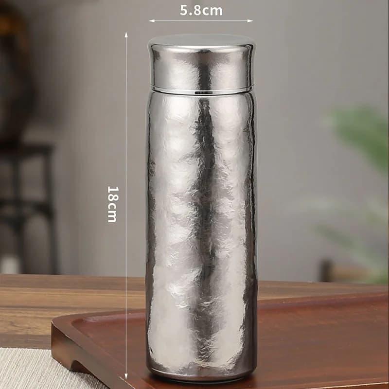 Tīra titāna termoss ar filtru