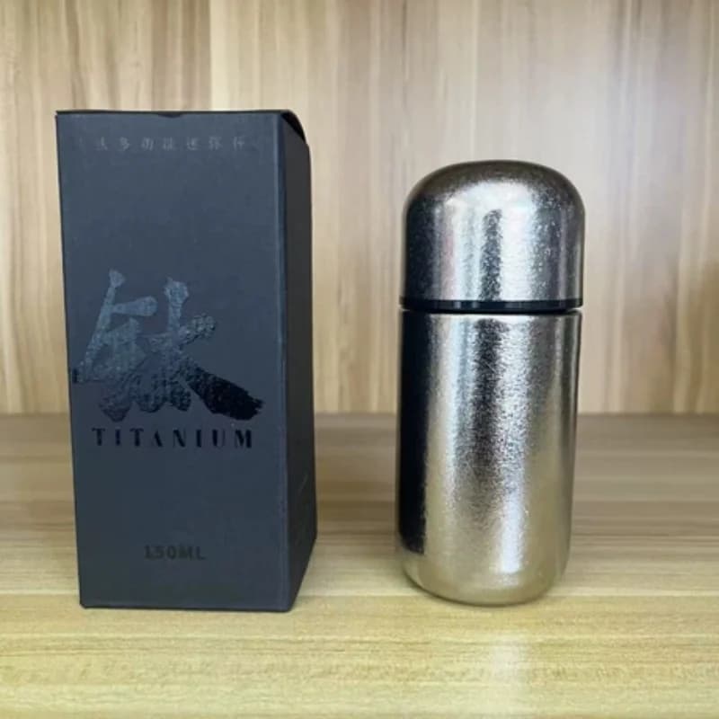 150ml tīra titāna kabatas kolba
