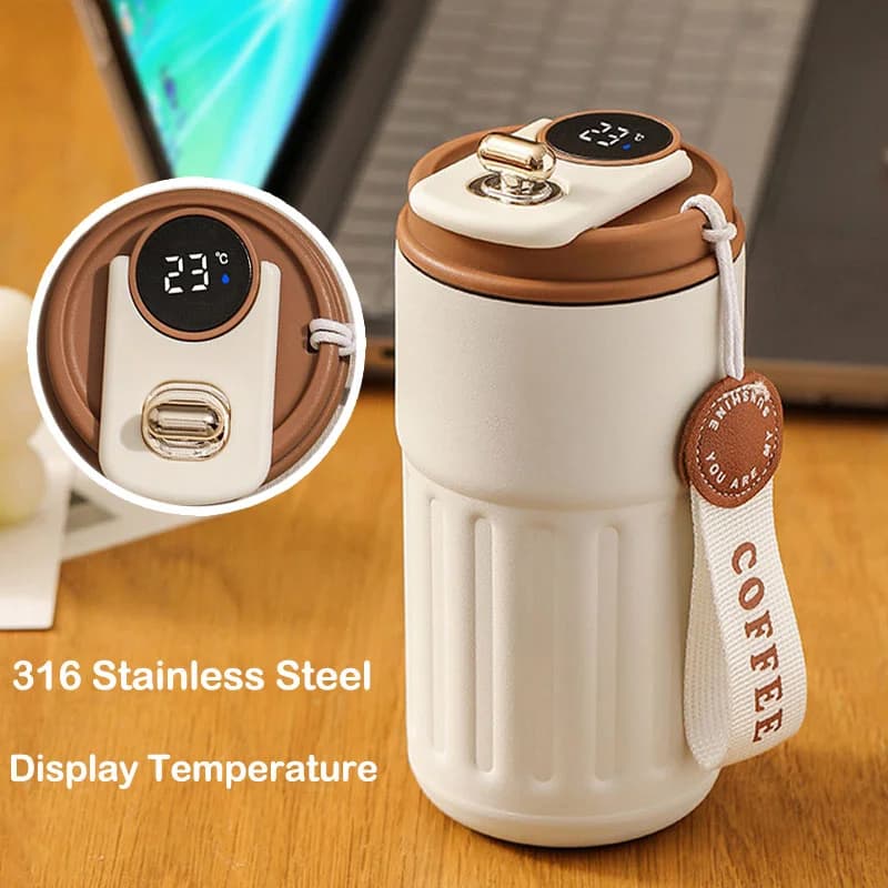 450ml temperatūras displeja termokrūze